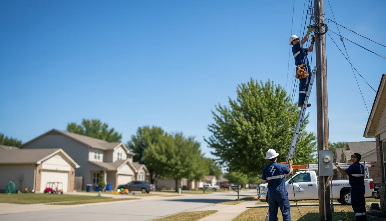Residential electrician providing installation services in Howard, PA
